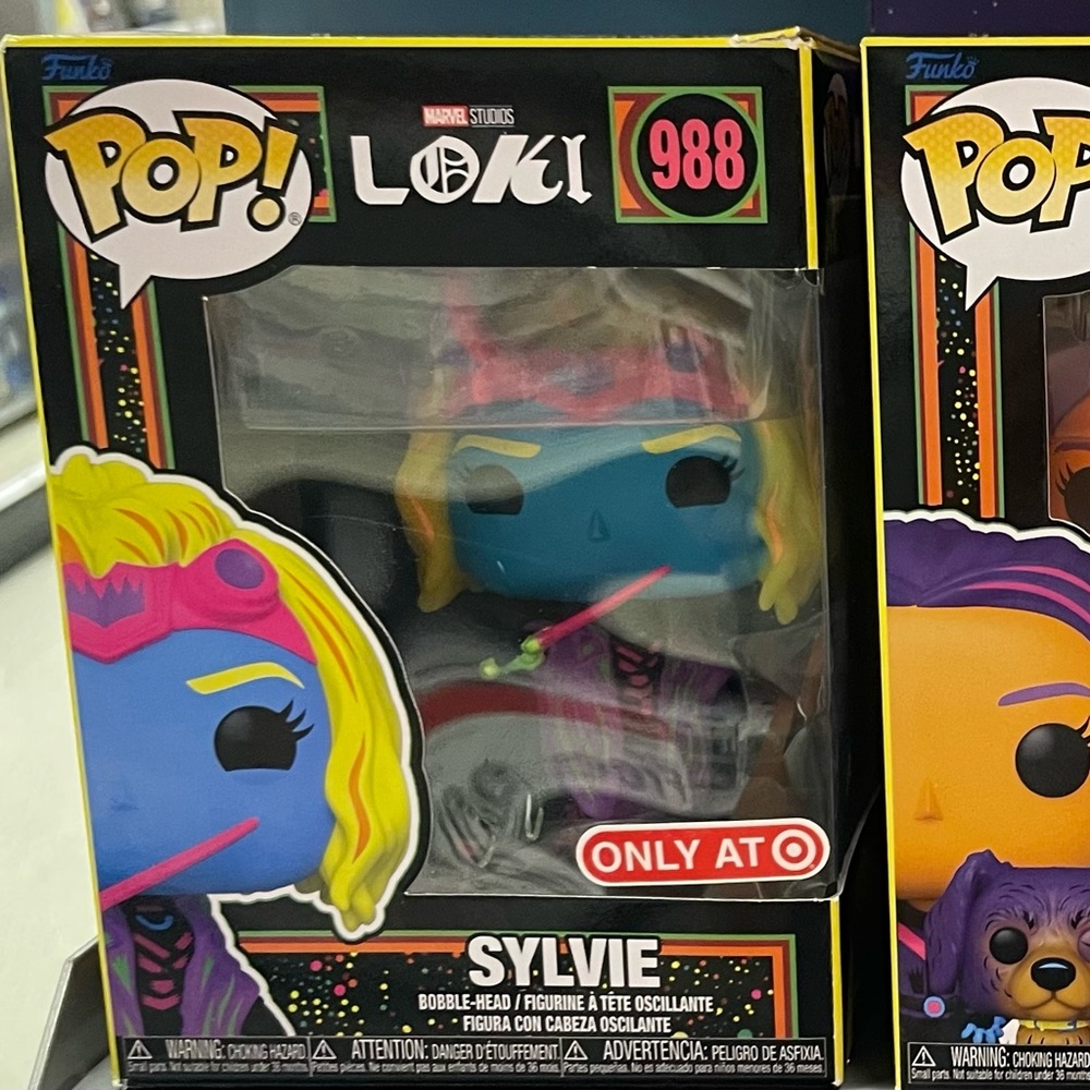 Loki Sylvie funko pop blacklight